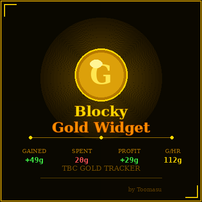 Blocky Gold Widget