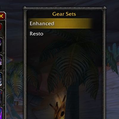 Wow Gear Set Manager