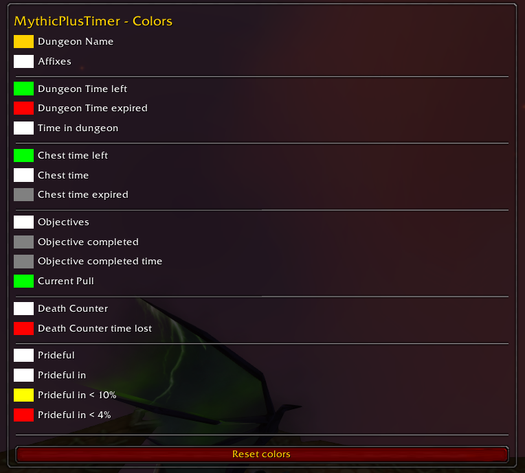 Color Settings
