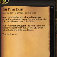 Forever Scrolling Quest Text