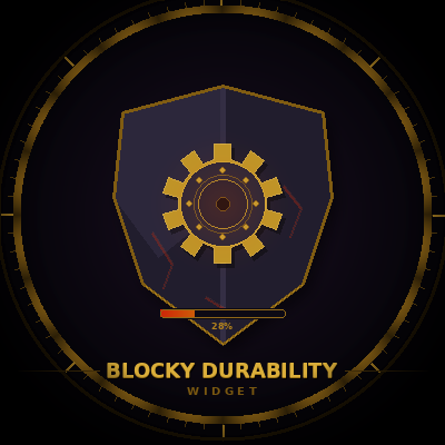 Blocky Durability Widget