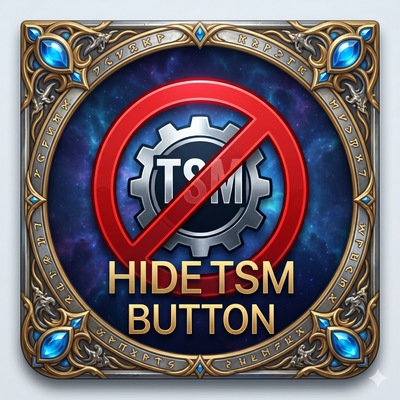Hide that TradeSkillMaster Button