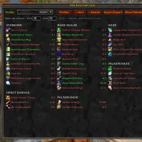 Silly Raid Item Lists