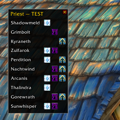 Priest Buffs Tracker