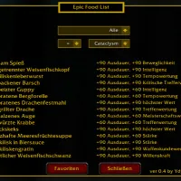 Epic Food List