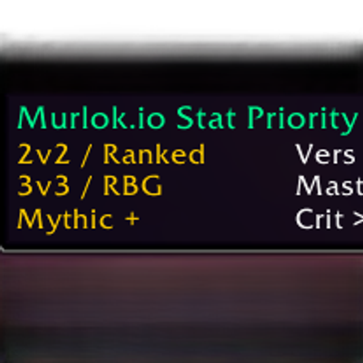 Murlok.io Stat Priority