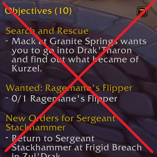 Quest Objective Hider