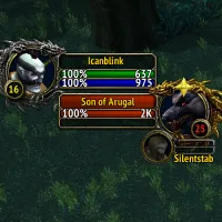 UnitText - Show HP and mana on target