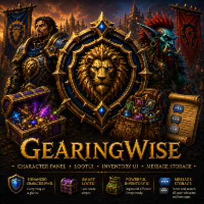 GearingWise Character Panel, Inventory & LootUI