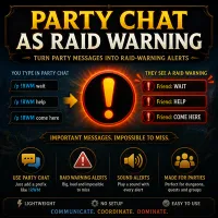 Party chat as raidwarning