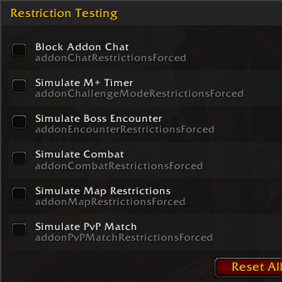 Addon Restriction Tester