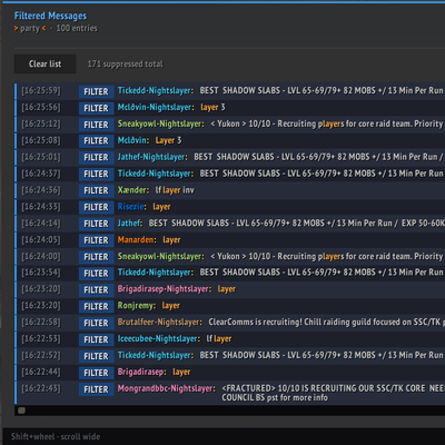 Bullshfter's TBC Chat Pro