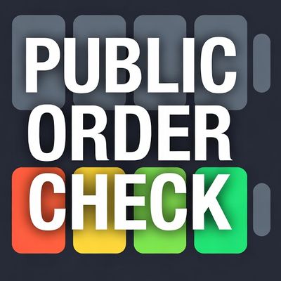 Public Order Check