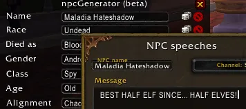 npcGenerator To Total RP 3
