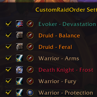 CustomRaidOrder