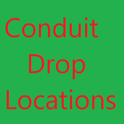 Conduit Drop Locations