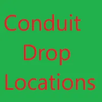 Conduit Drop Locations