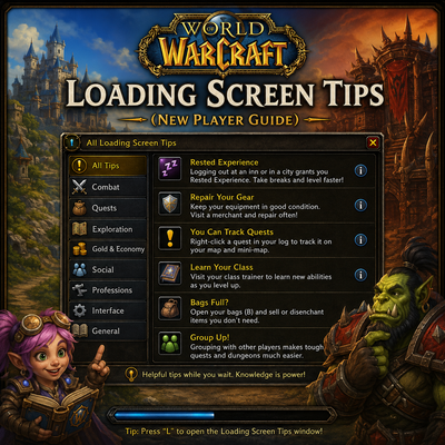 Loading Screen Tips (New Player Guide)