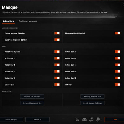 EllesmereUI Masque Support