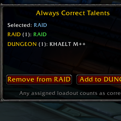 Always Correct Talents