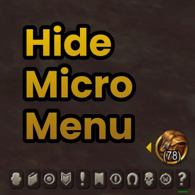Hide Micro Menu - The War Within (11.0)