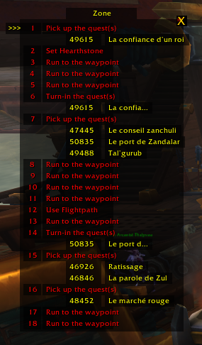 Quest list