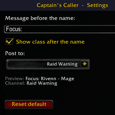 Captain's Caller