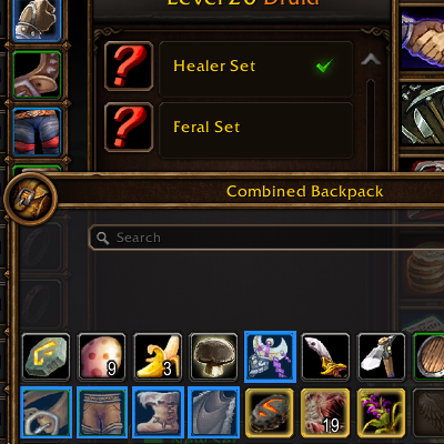 Gear set highlight for Forever