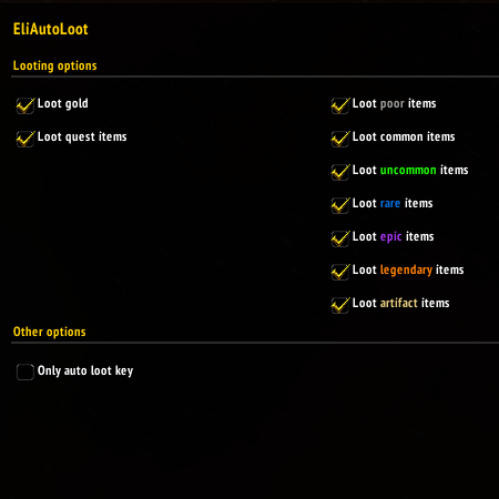 EliAuto - Loot & Sell