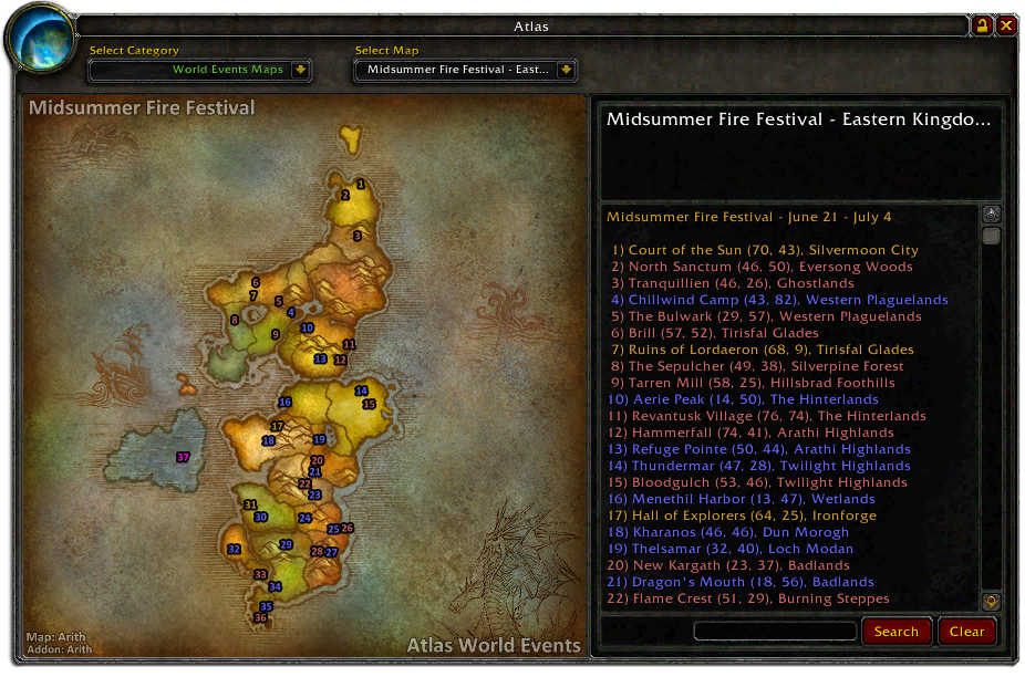 Atlas World Events