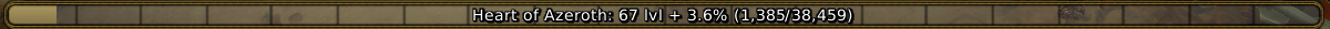 Azerite power bar