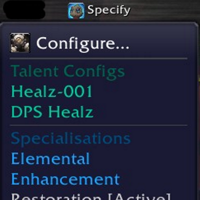 Spec-ify Talent Switcher