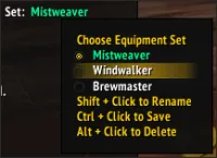 ElvUI Equipment Sets Datatext
