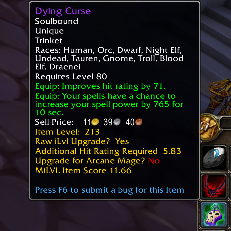 MiLVL Item Comparison