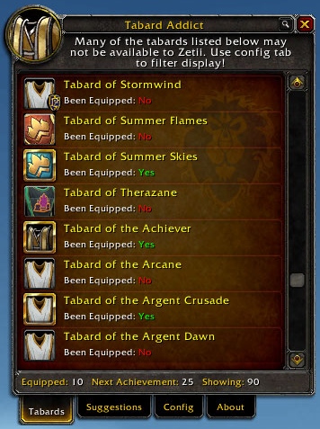 Tabard Addict