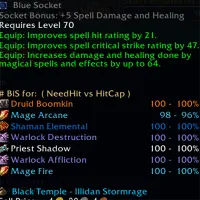 TBCA BIS: Best in Slot Tooltips, EPV GearScore,  AtlasLoot+,Talents, Remote Gear Share/Inspect, Simple Gear rack