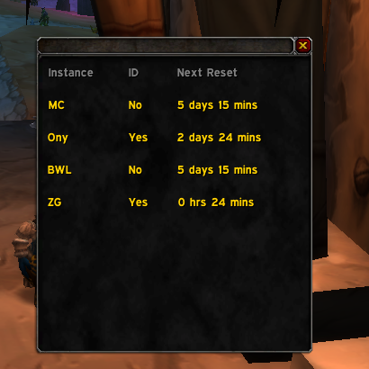 Zishor Raid Reset