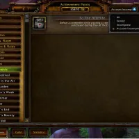 Account Achievement Filter