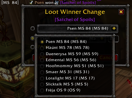 Change Loot