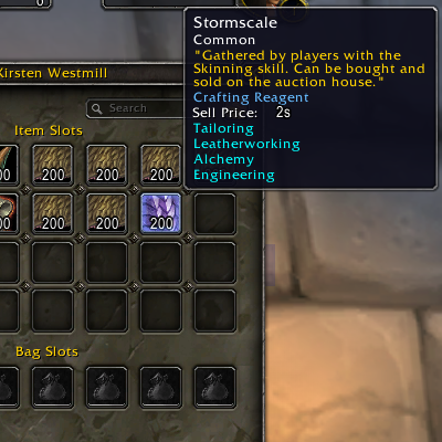 Trade Skill Reagents