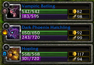 Pet Battle HUD