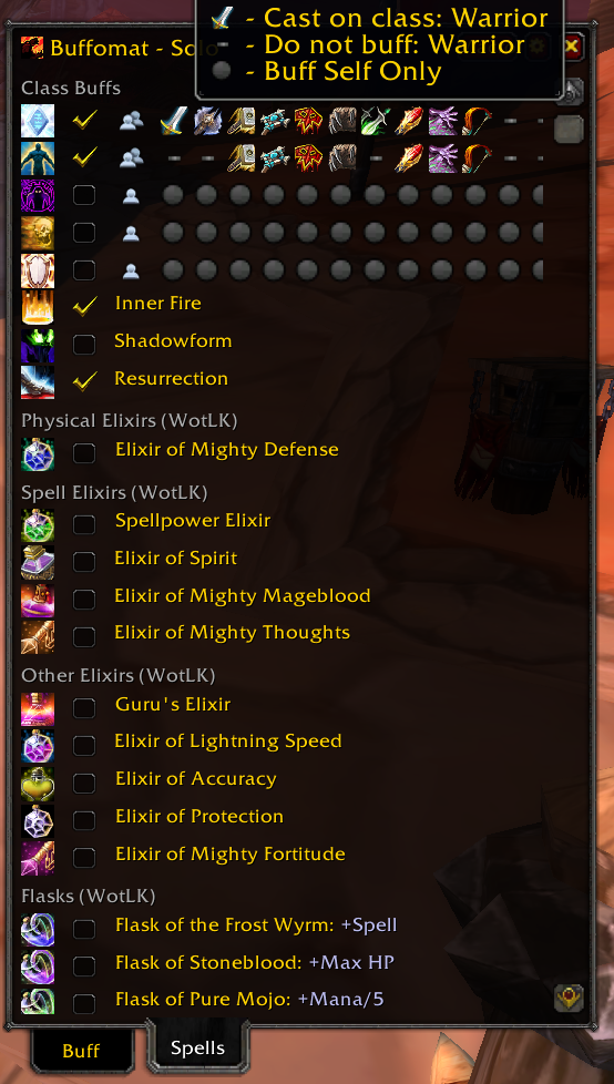 WotLK priest spells