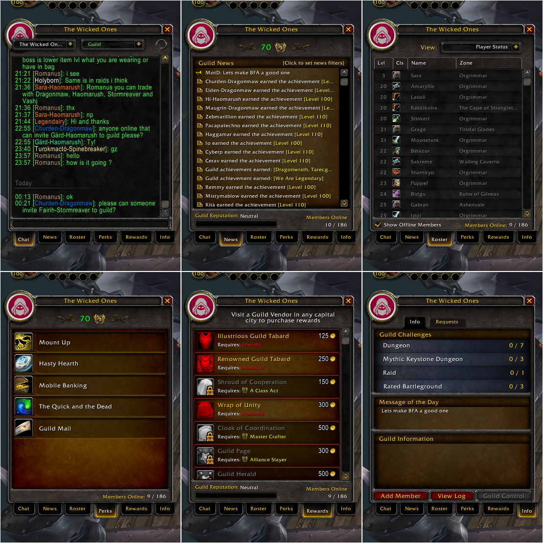 Classic Guild Frame