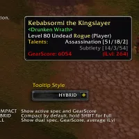 TacoTip ( GearScore & Talents & Item Level ) [ Classic / TBC / WOTLK ]