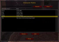 Character Notes