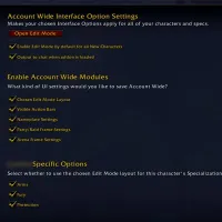 Account Wide Interface Settings