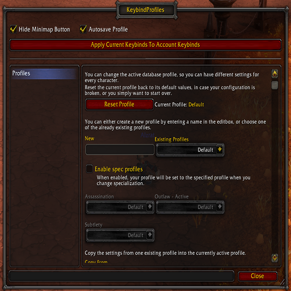 Keybind Profiles