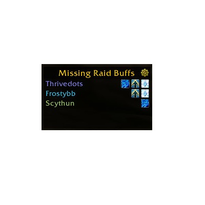 Missing Raid Buffs