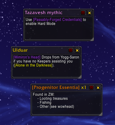 Descriptions