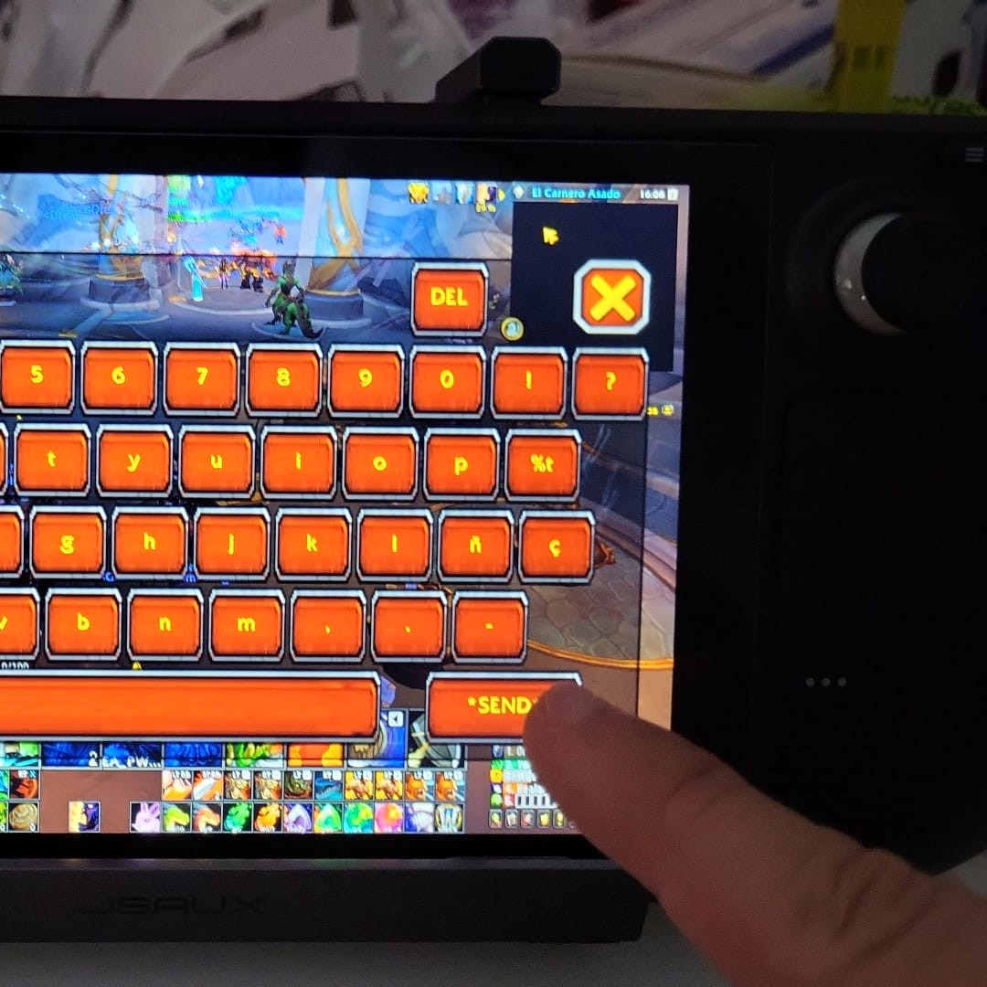 Touchscreen Chat box